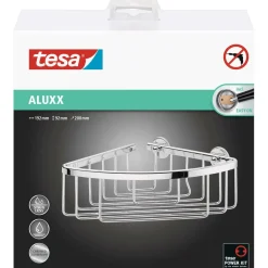 Porta oggetti doccia Tesa Aluxx singola in alluminio cromato