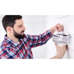 Porta oggetti doccia Tesa Aluxx in alluminio cromato