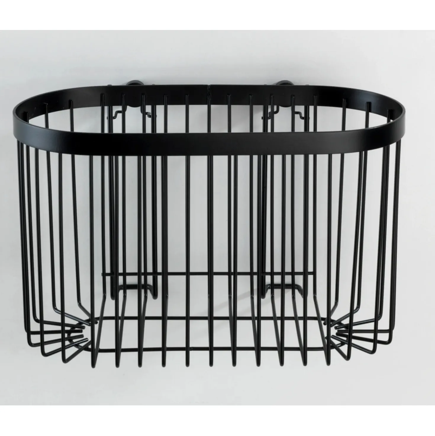 Porta oggetti doccia Wenko Classic Plus Black in acciaio nero
