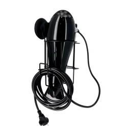 Porta phon Bestlock in metallo laccato nero