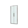 Porta saloon doccia 2 ante estensione cm 72-76 cromo trasparente