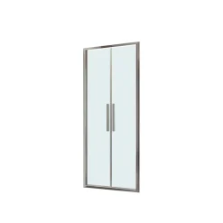 Porta saloon doccia 2 ante estensione cm 87-91 cromo trasparente
