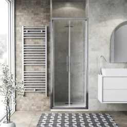 Porta saloon doccia 87/91 cm cromo