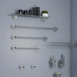 Porta sapone Felce Plus cromato con biadesivo