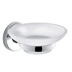 Porta sapone Felce Plus cromato con biadesivo
