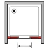 Porta scorrevole doccia 2 ante Platz 150 cm H 190 bianco e sintetico
