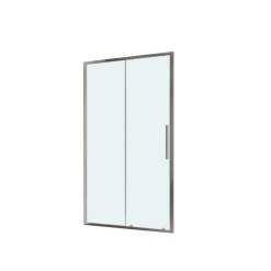 Porta scorrevole doccia a 2 ante estensione cm 117-121 cromo trasparente