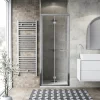 Porta soffietto doccia 2 ante 77/81 cm cromo