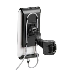 Porta telefono e tablet per asta poggiatesta