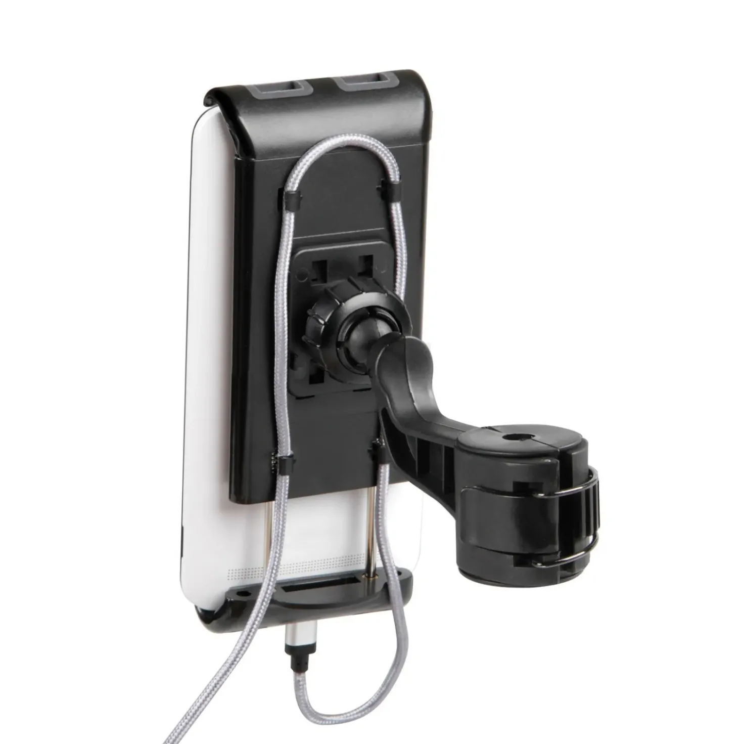 Porta telefono e tablet per asta poggiatesta