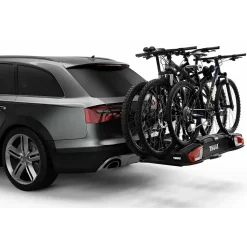 Portabici da gancio traino VeloSpace XT 3 bici 13 poli nero