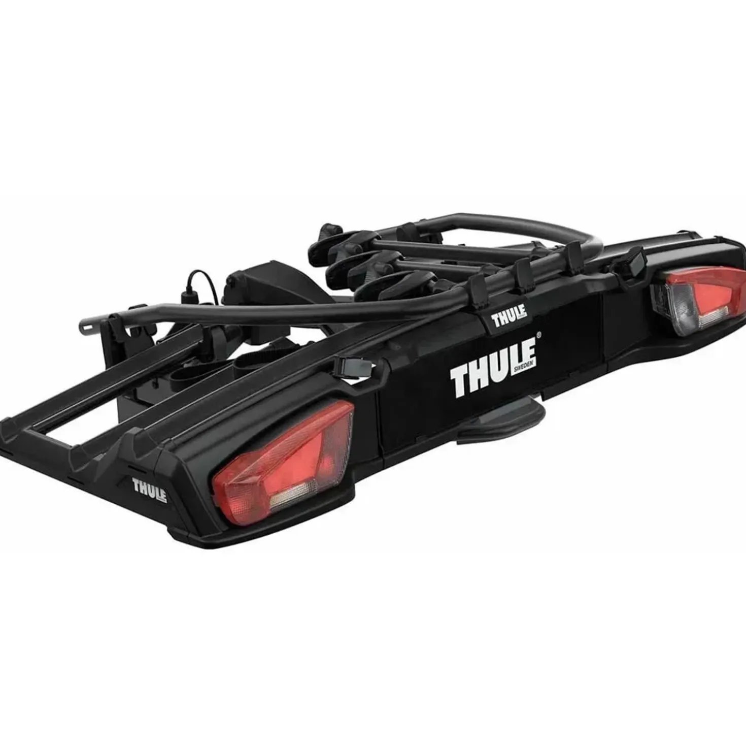 Portabici da gancio traino VeloSpace XT 3 bici 13 poli nero