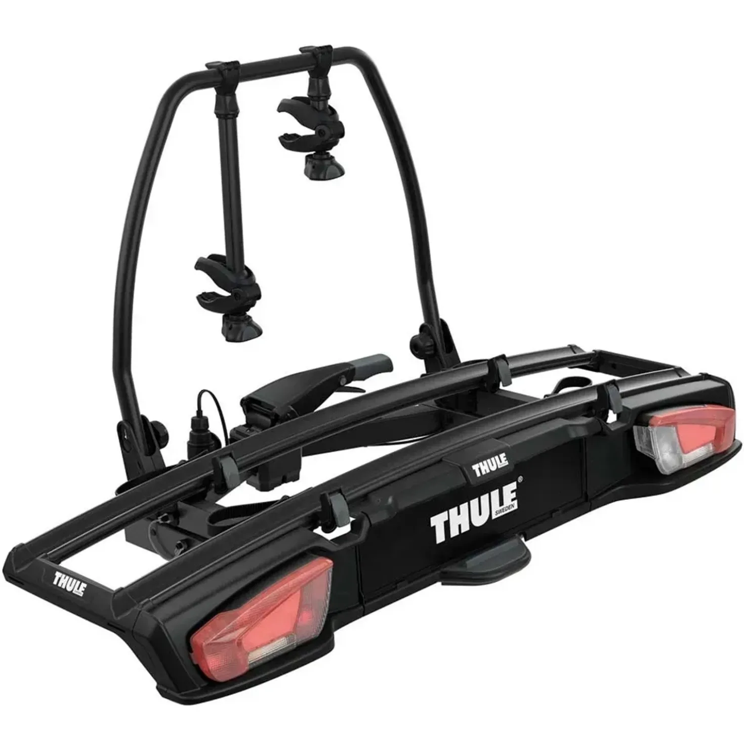 Portabici da gancio traino VeloSpace XT 2 bici 13 poli nero