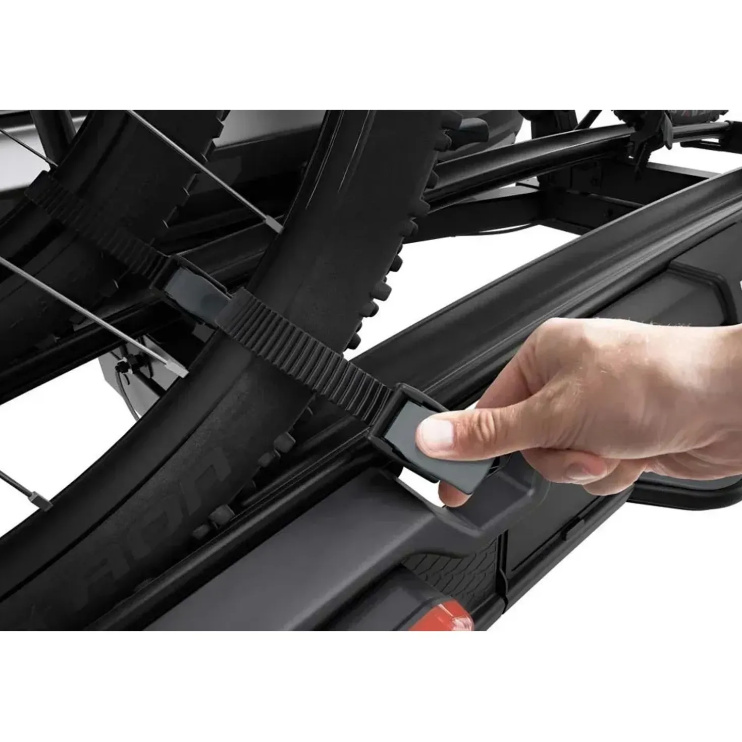 Portabici da gancio traino VeloSpace XT 2 bici 13 poli nero