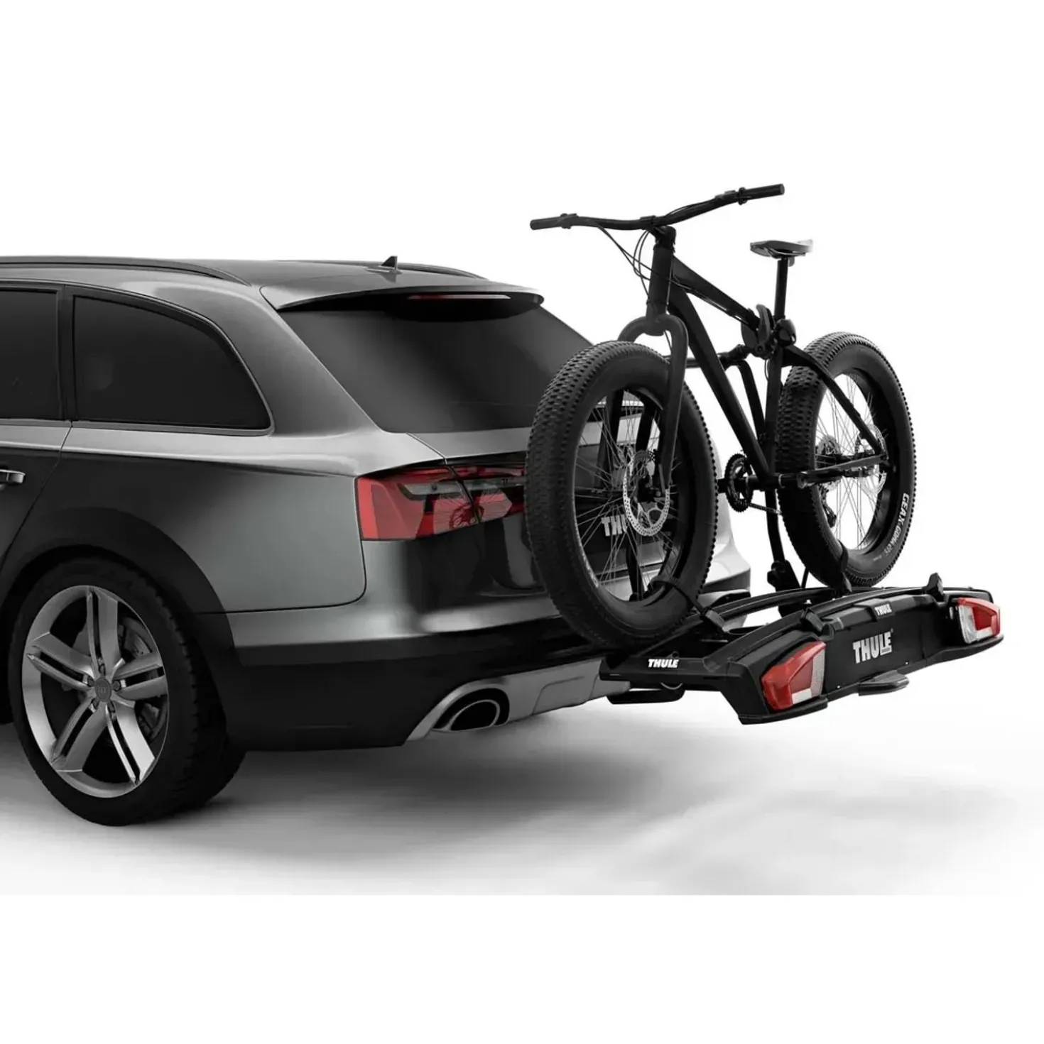 Portabici da gancio traino VeloSpace XT 2 bici 13 poli nero