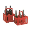 Portabottiglie vino cestello 4 posti rosso