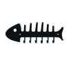 Portachiavi da parete in ferro "spina di pesce" nero opaco