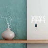 Portachiavi da parete in ferro "keys" bianco opaco