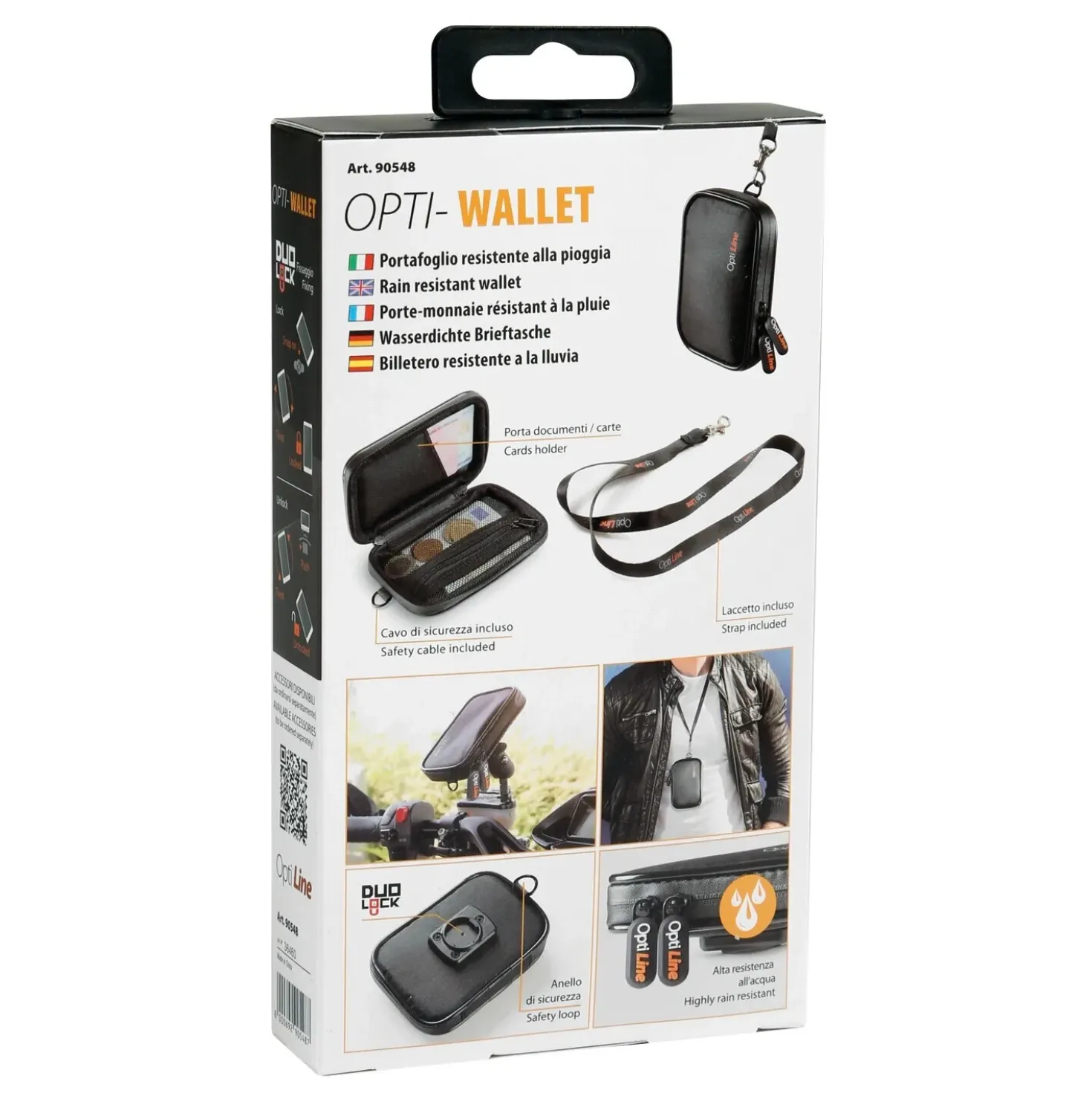 Portafoglio impermeabile Wallet nero