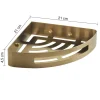 Portaoggetti doccia Nerva angolare inox 304 oro spazzoalto