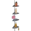 Portaoggetti telescopico doccia Wenko Compact Alluminio argento 0,78-2,75 m