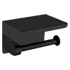 Portarotolo a parete con ripiano Idrostile 133x105 mm nero