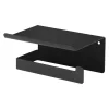 Portarotolo a parete Idrostile con ripiano 145x78 mm nero