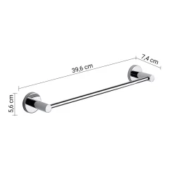 Portasalviette Felce Plus 35 cm cromato con biadesivo