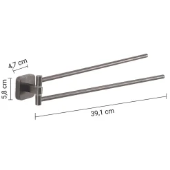 Portasalviette Tonga snodo gun metal