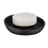 Portasapone bagno Badi in ceramica nero