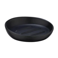 Portasapone bagno Badi in ceramica nero