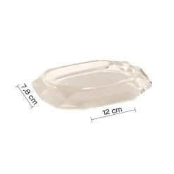 Portasapone bagno Chanelle in resina tortora chiaro