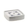 Portasapone bagno Cixi in porcellana bianco/blu