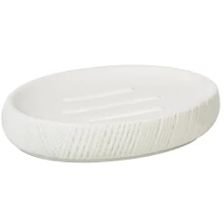Portasapone bagno Filemi in resina bianco