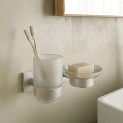 Portasapone bagno Hotel Maison in vetro satinato