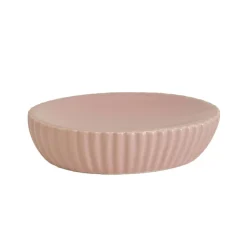 Portasapone bagno Marika in ceramica rosa