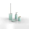 Portasapone bagno Sabina in ceramica acquamarina