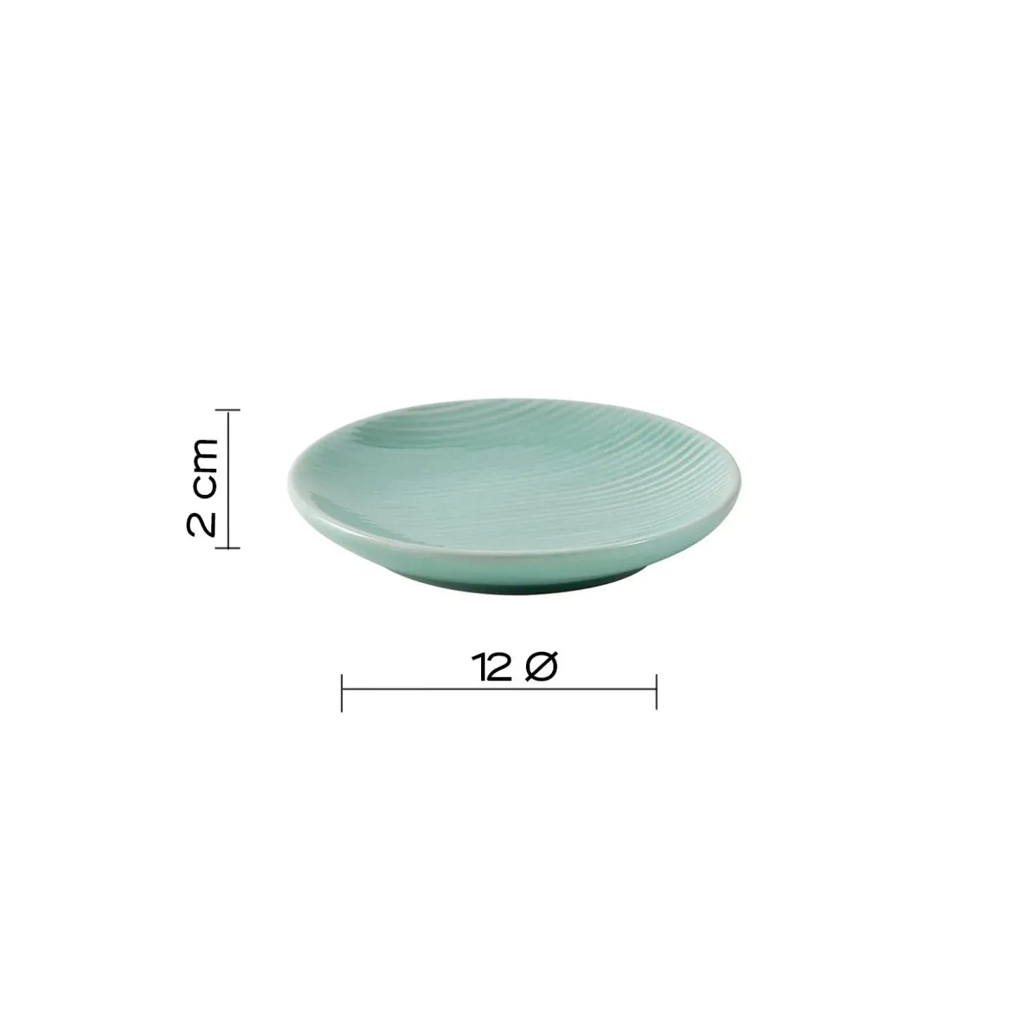 Portasapone bagno Sabina in ceramica acquamarina