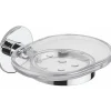 Portasapone bagno serie Wind in San e acciaio inox cromo