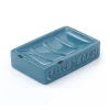 Portasapone bagno Vivienne in ceramica blu
