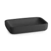 Portasapone bagno Ylenia in resina nero matt