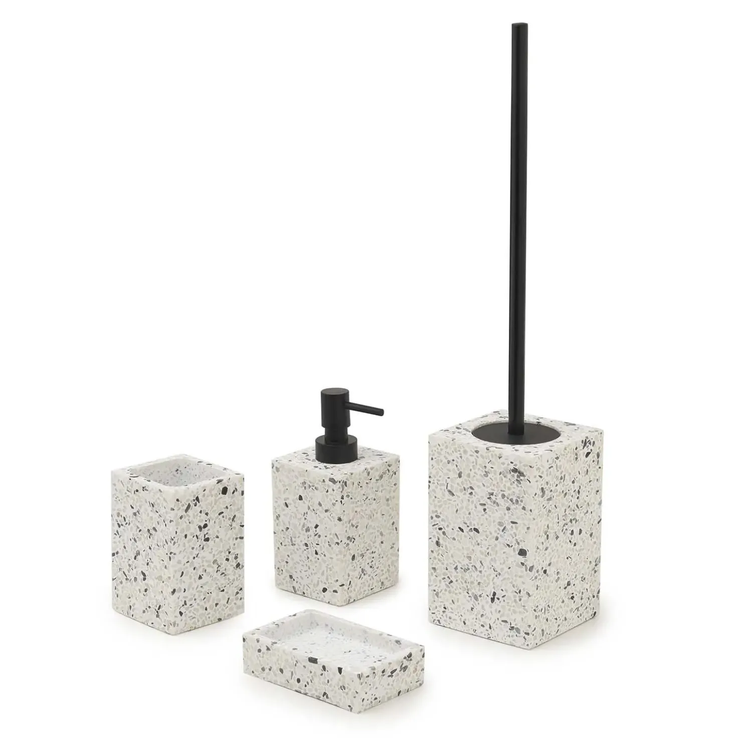 Portasapone bagno Zoe in resina bianco