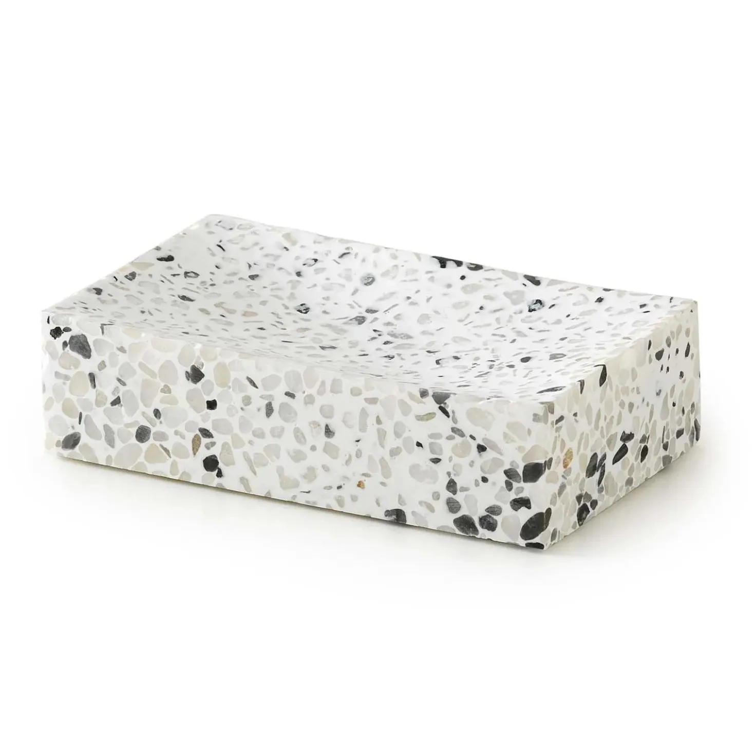 Portasapone bagno Zoe in resina bianco