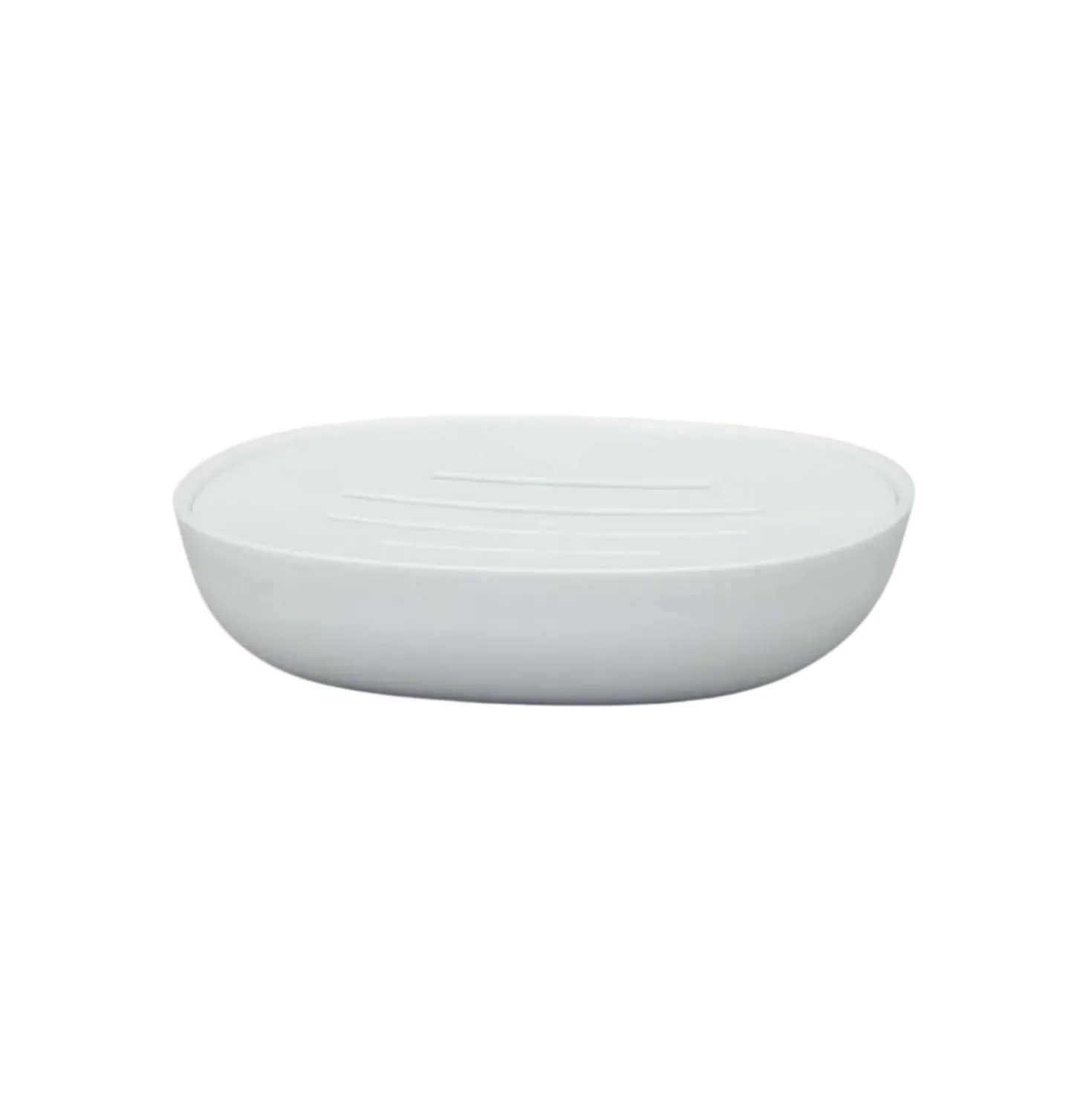 Portasapone in plastica Kubik bianca