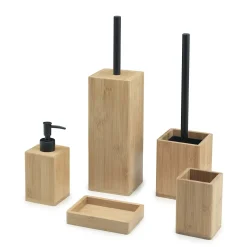 Portascopino bagno alto Bonnie H 39 cm bambù