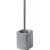 Portascopino bagno Aries H 40 cm grigio