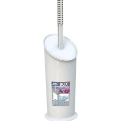 Portascopino bagno BOX H 39,5 cm bianco