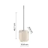 Portascopino bagno Chanelle H 45,7 cm tortora chiaro