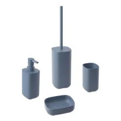 Portascopino bagno con tappo antigraffio Pod H 39 cm Made in Italy indaco
