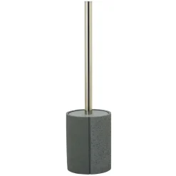 Portascopino bagno Fossil in poliresina grigio H 33,5 cm